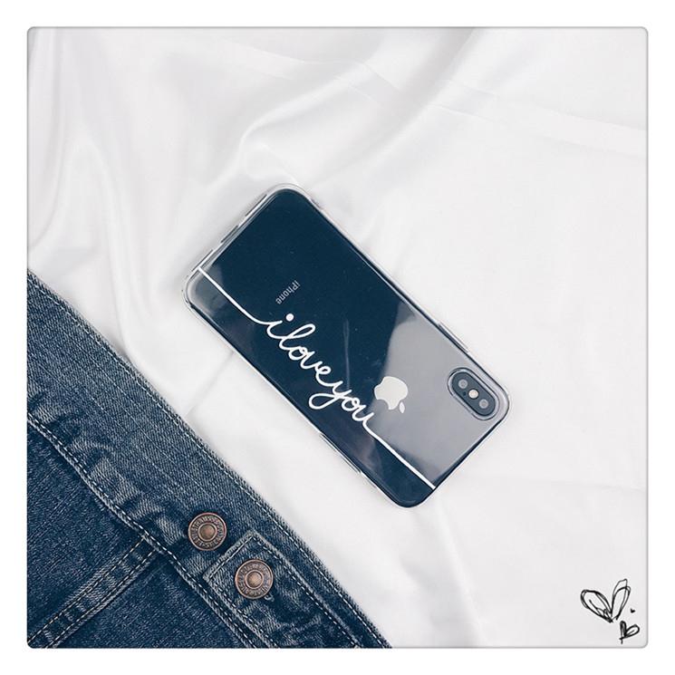 Love Letters Transparent iPhone Case