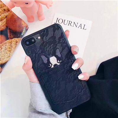 Cute Bulldog Pocket iPhone Case