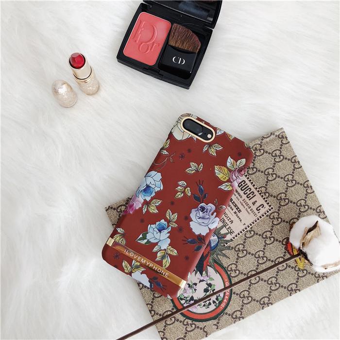 Vintage Flower Red iPhone Case