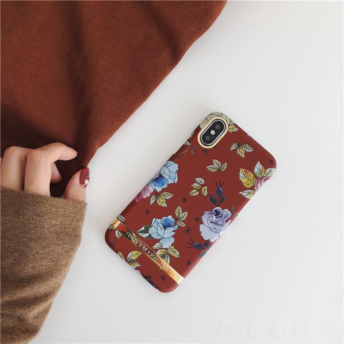 Vintage Flower Red iPhone Case