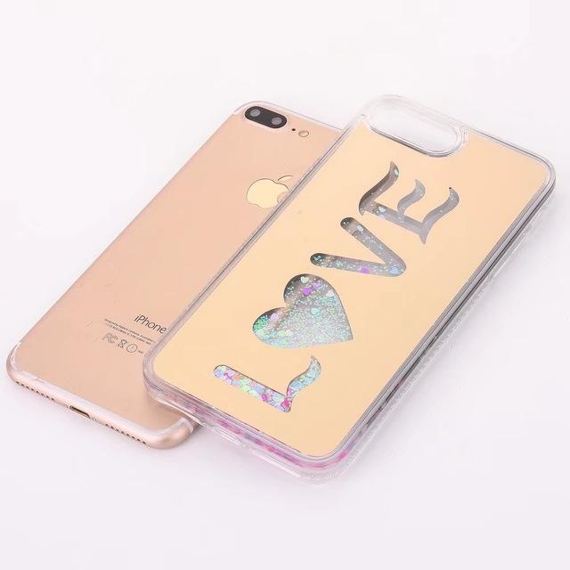 Dream & Love Quicksand Glitter iPhone Case