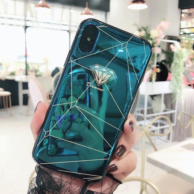 Diamond Geometry Splice iPhone Case