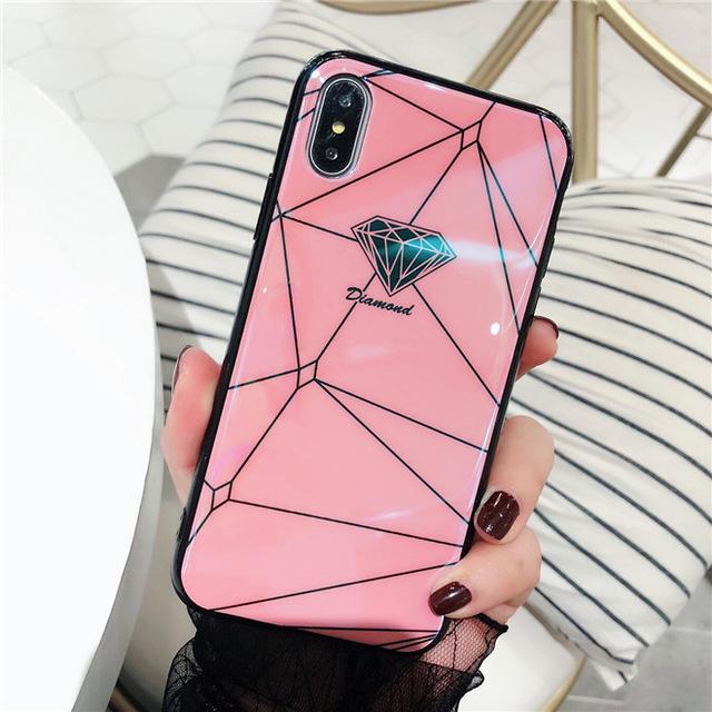 Diamond Geometry Splice iPhone Case