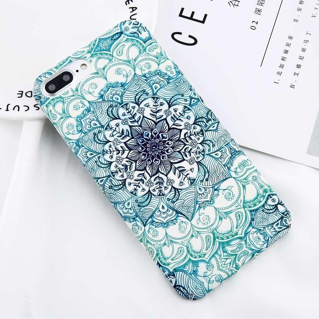 Mandala Luminous Flower iPhone Case