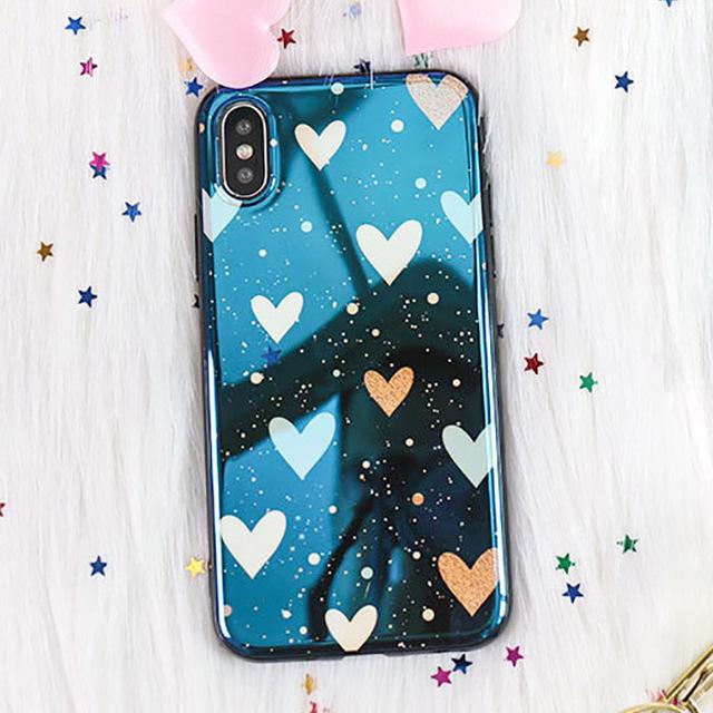 Blu-Ray Mirror Heart Star iPhone Case