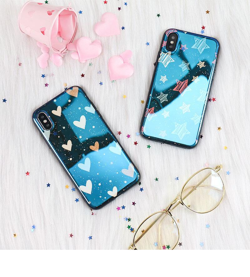 Blu-Ray Mirror Heart Star iPhone Case