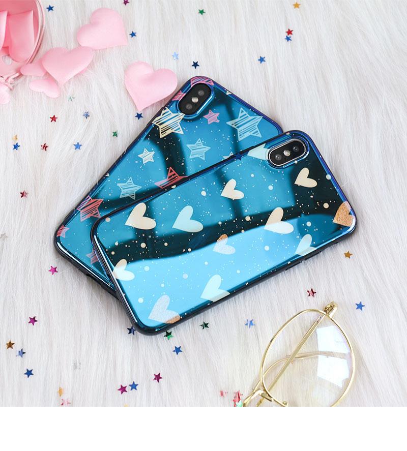 Blu-Ray Mirror Heart Star iPhone Case