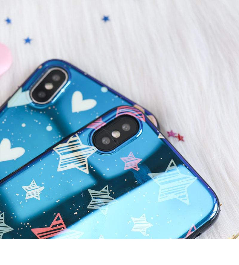 Blu-Ray Mirror Heart Star iPhone Case