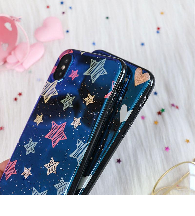 Blu-Ray Mirror Heart Star iPhone Case