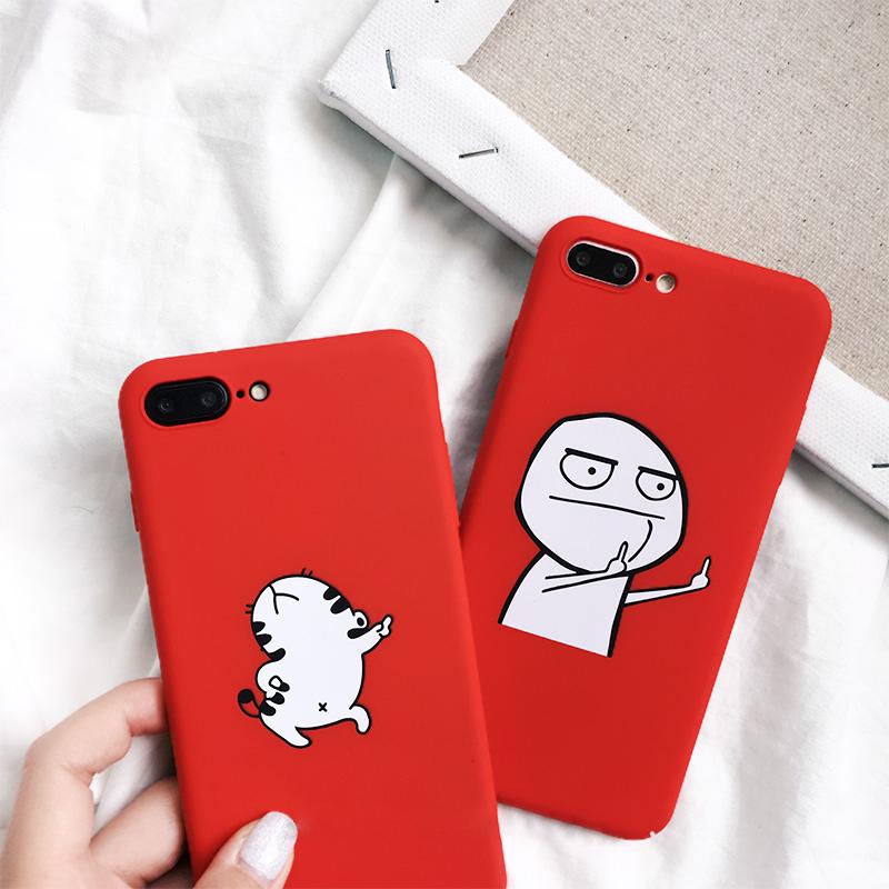 Red Cartoon iPhone Case