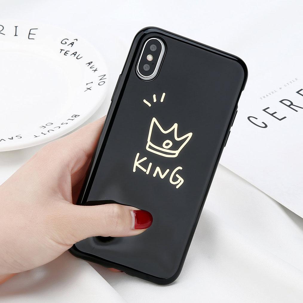 King & Queen Glossy iPhone Case