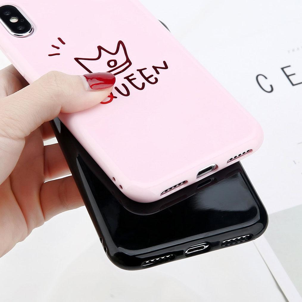 King & Queen Glossy iPhone Case