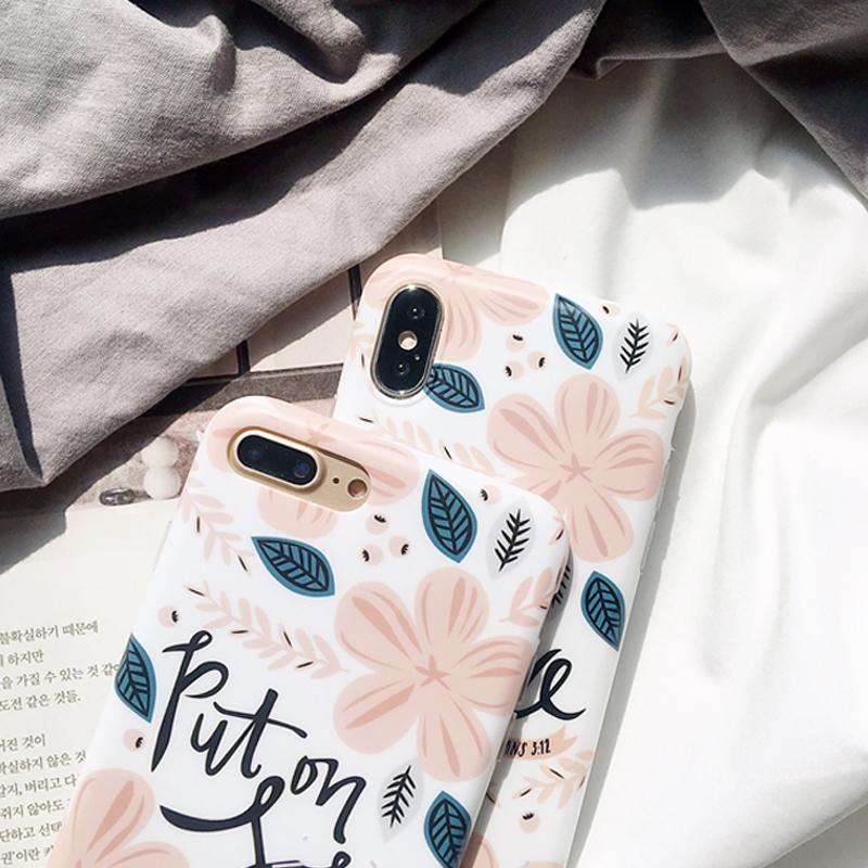 Retro Flower Leaf iPhone Case