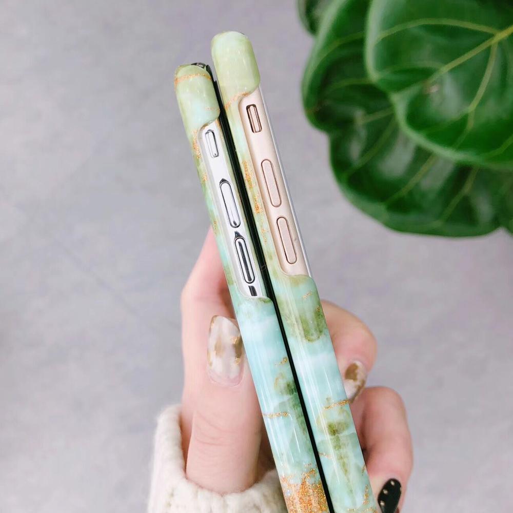 Emerald Green Marble iPhone Case