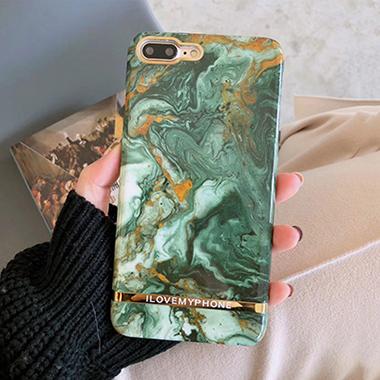 Emerald Green Marble iPhone Case