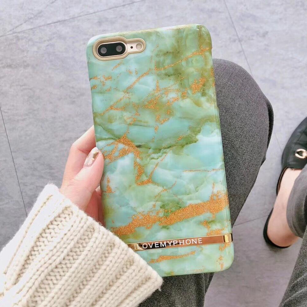 Emerald Green Marble iPhone Case