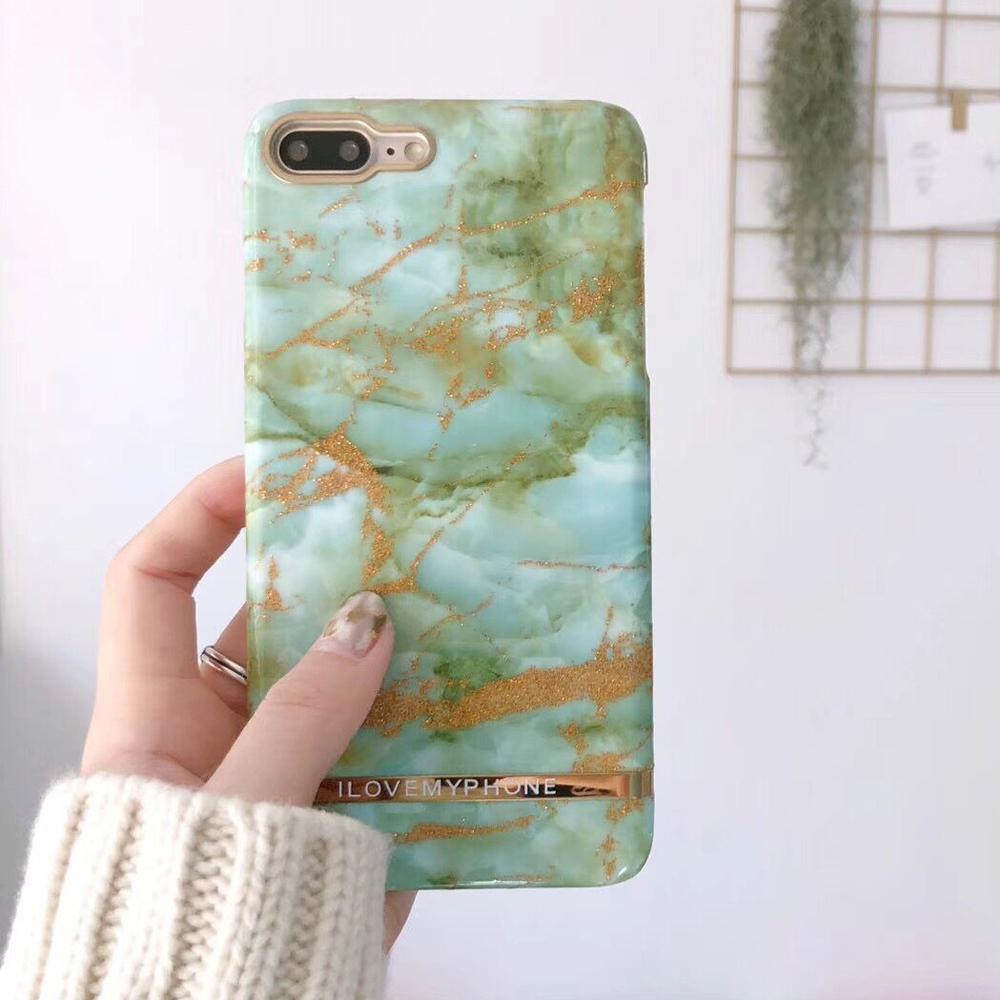 Emerald Green Marble iPhone Case