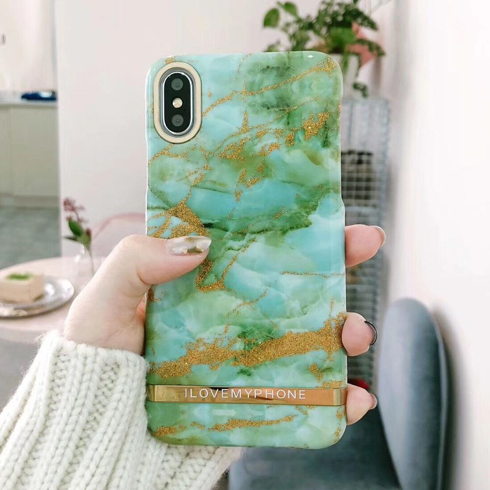 Emerald Green Marble iPhone Case