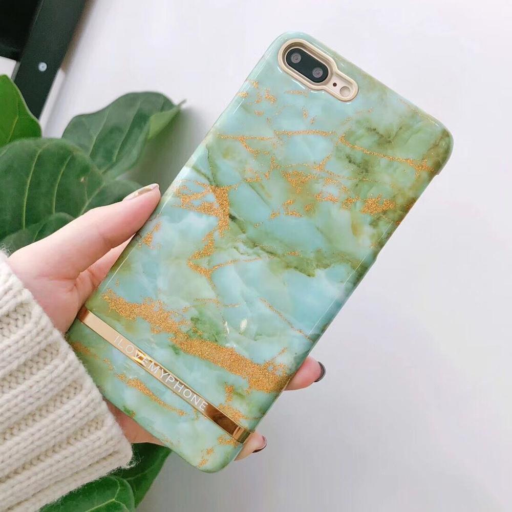 Emerald Green Marble iPhone Case
