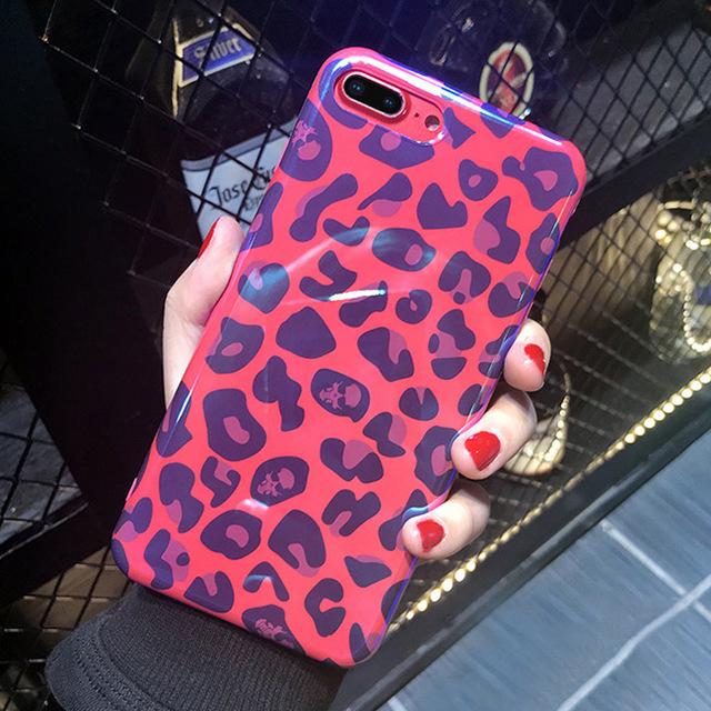 Red Leopard iPhone Case