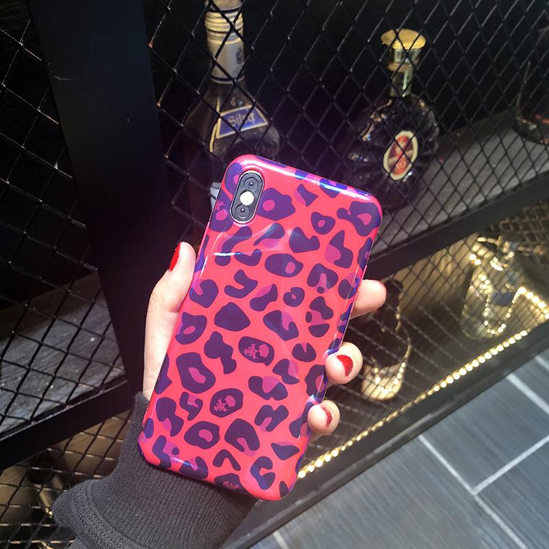 Red Leopard iPhone Case