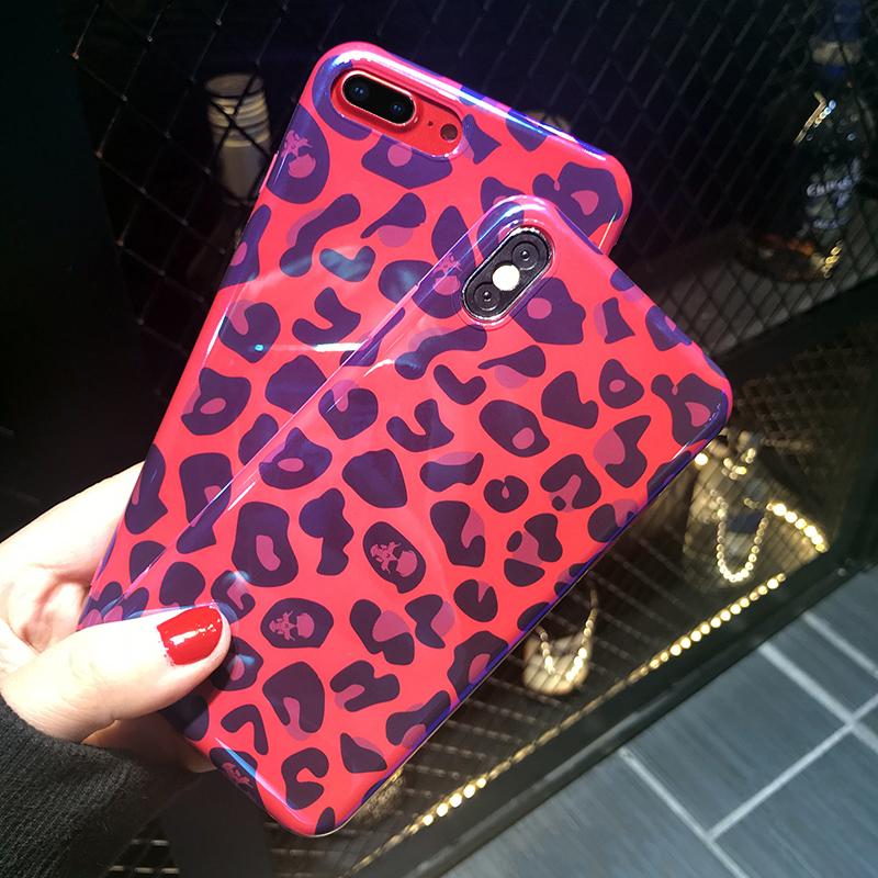 Red Leopard iPhone Case