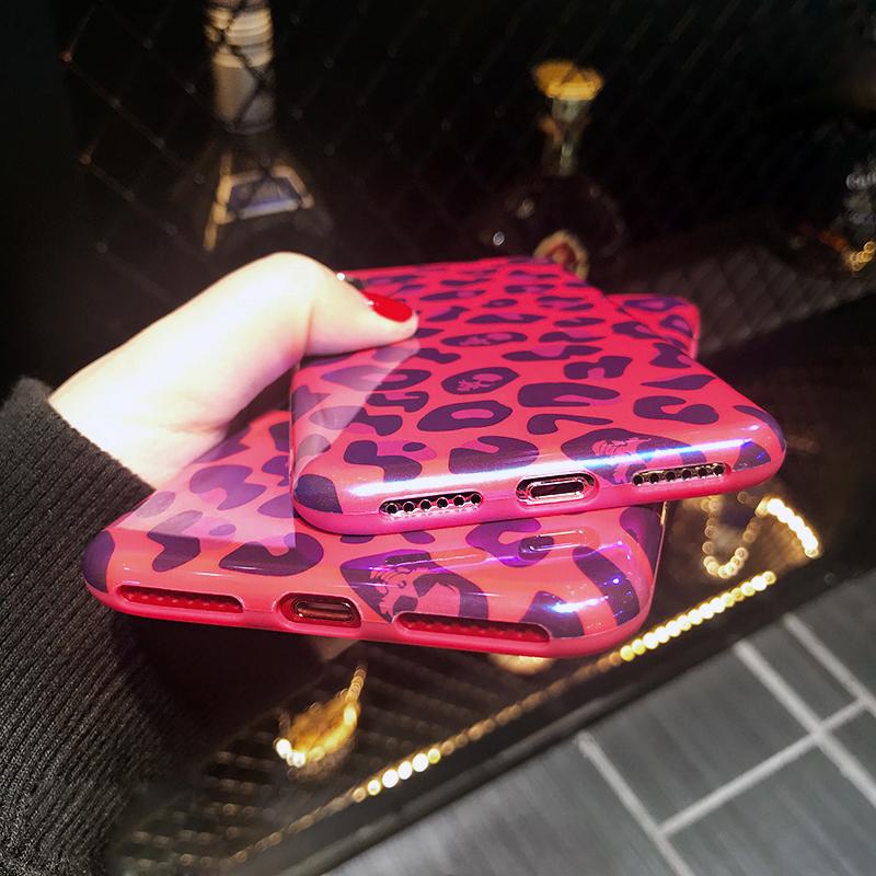 Red Leopard iPhone Case