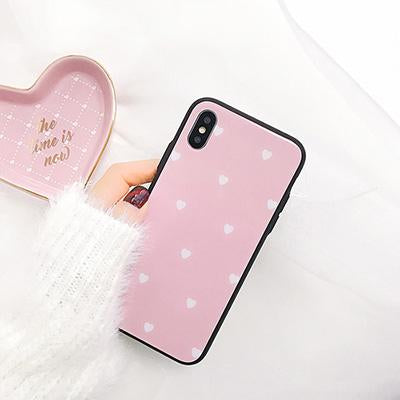 Little Hearts Texture iPhone Case