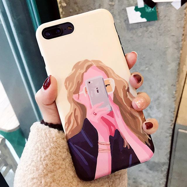 Retro Cool Girl iPhone Case