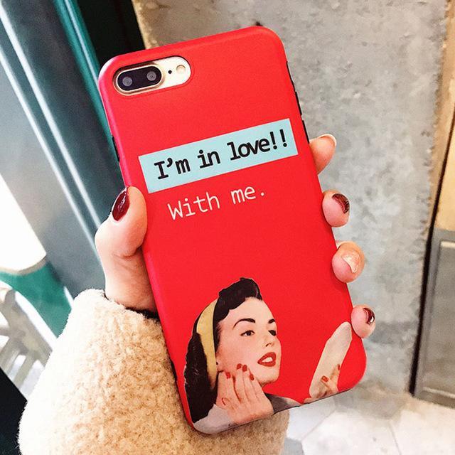 Retro Cool Girl iPhone Case