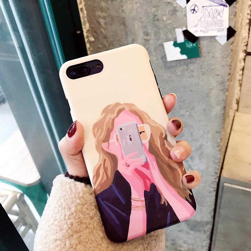 Retro Cool Girl iPhone Case