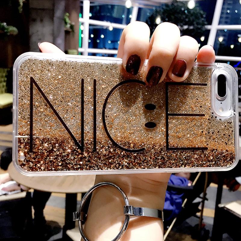 Smile&Nice Liquid Glitter iPhone Case