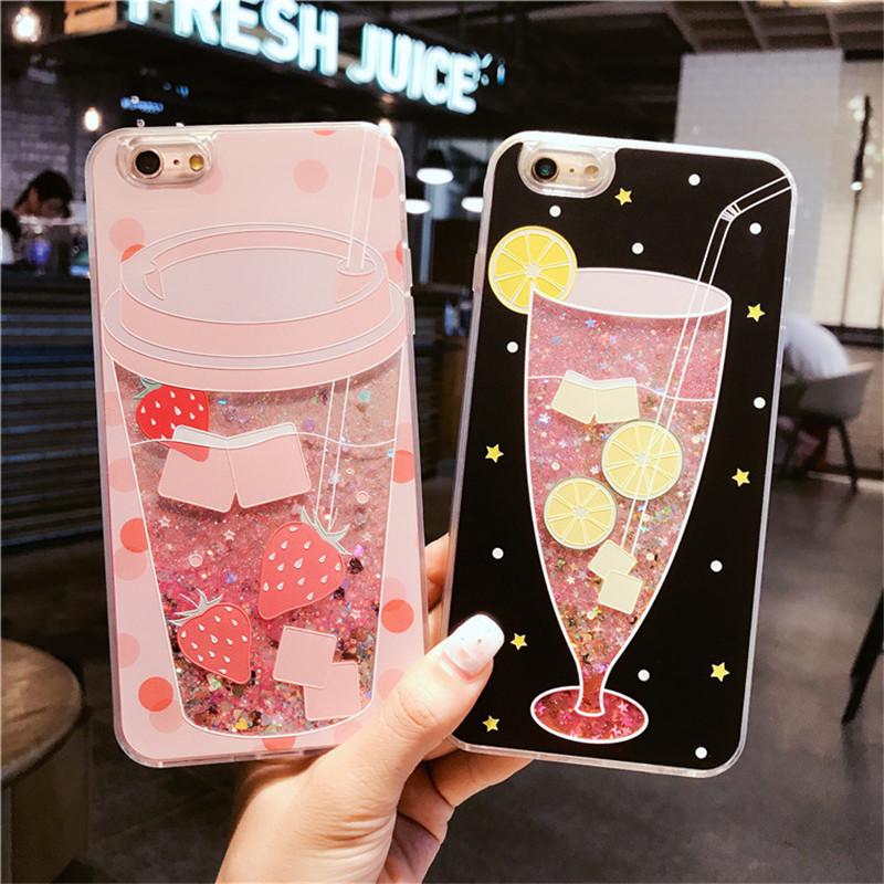 Glitter Summer Drink Cup iPhone Case