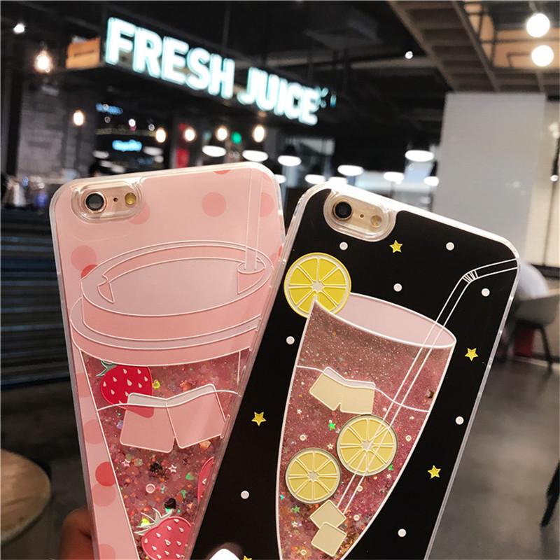 Glitter Summer Drink Cup iPhone Case