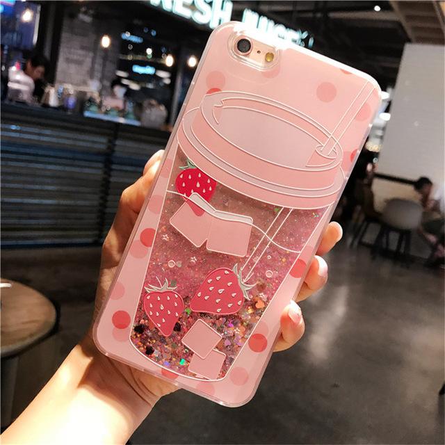 Glitter Summer Drink Cup iPhone Case