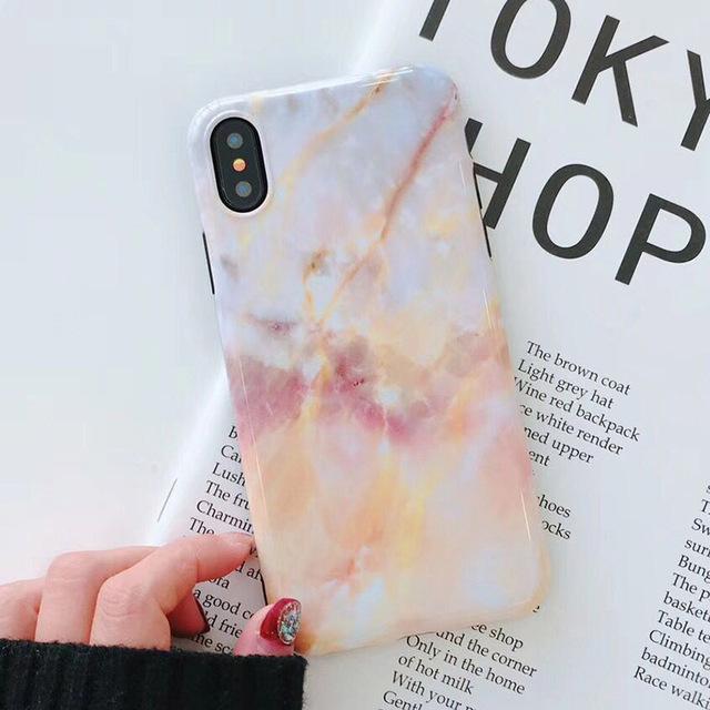 Colorful Art Pattern Marble iPhone Case