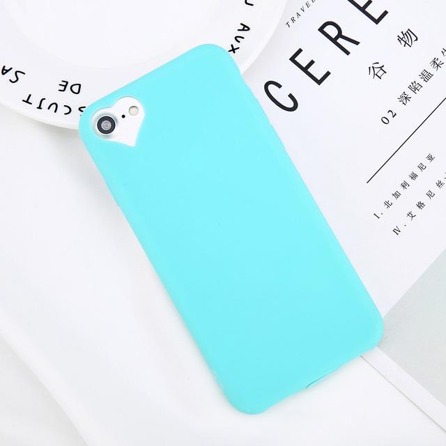 Heart Hollow Silicone iPhone Case