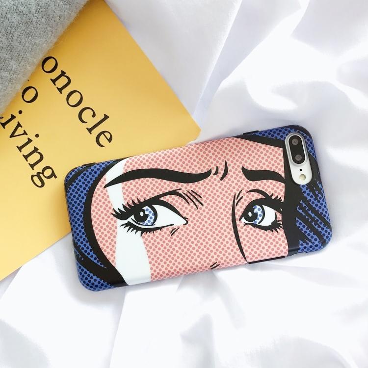 Cartoon Girl Eyes iPhone Case