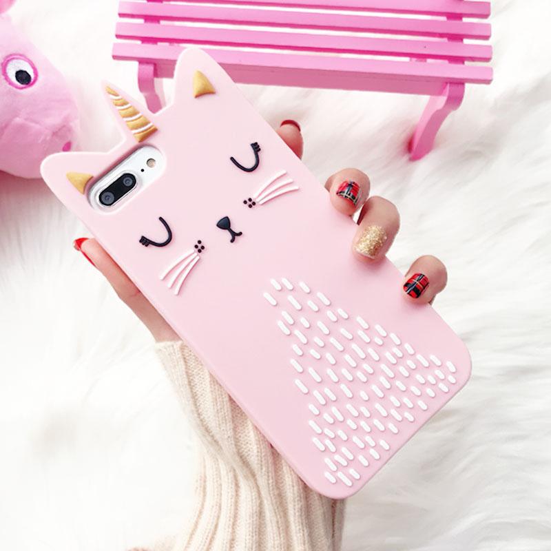 3D Pink Cat iPhone Case