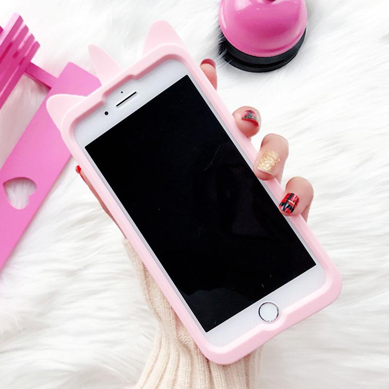 3D Pink Cat iPhone Case