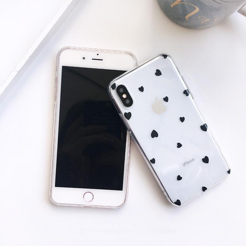 Little Heart Transparent iPhone Case