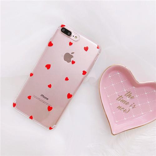 Little Heart Transparent iPhone Case