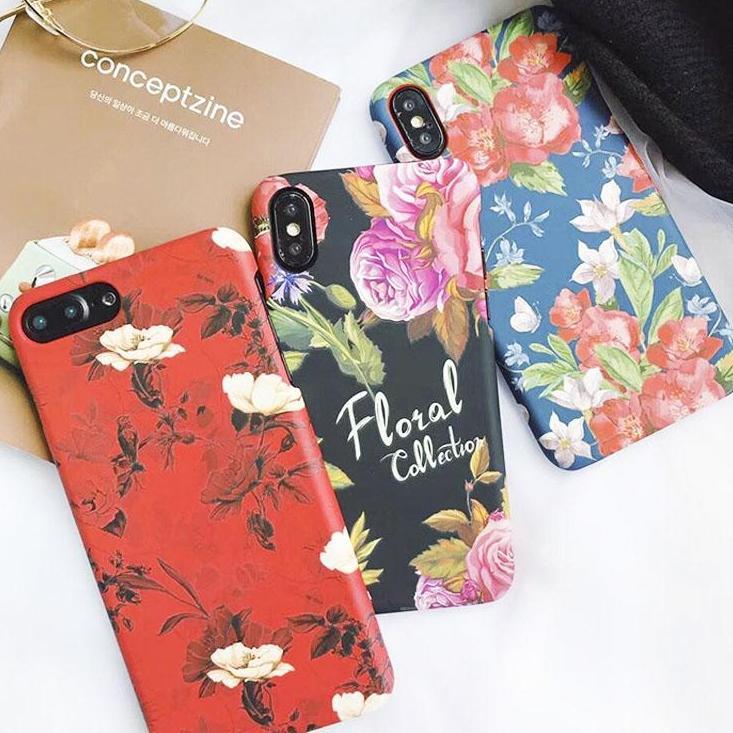 Spring Retro Flowers iPhone Case