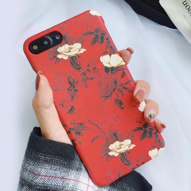 Spring Retro Flowers iPhone Case