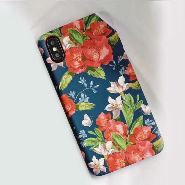 Spring Retro Flowers iPhone Case