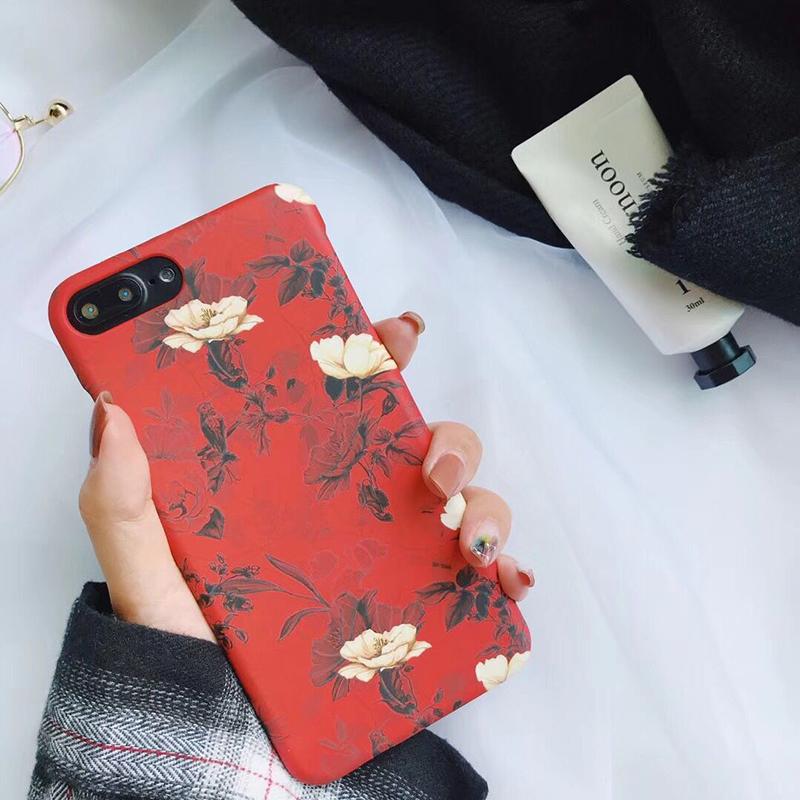 Spring Retro Flowers iPhone Case