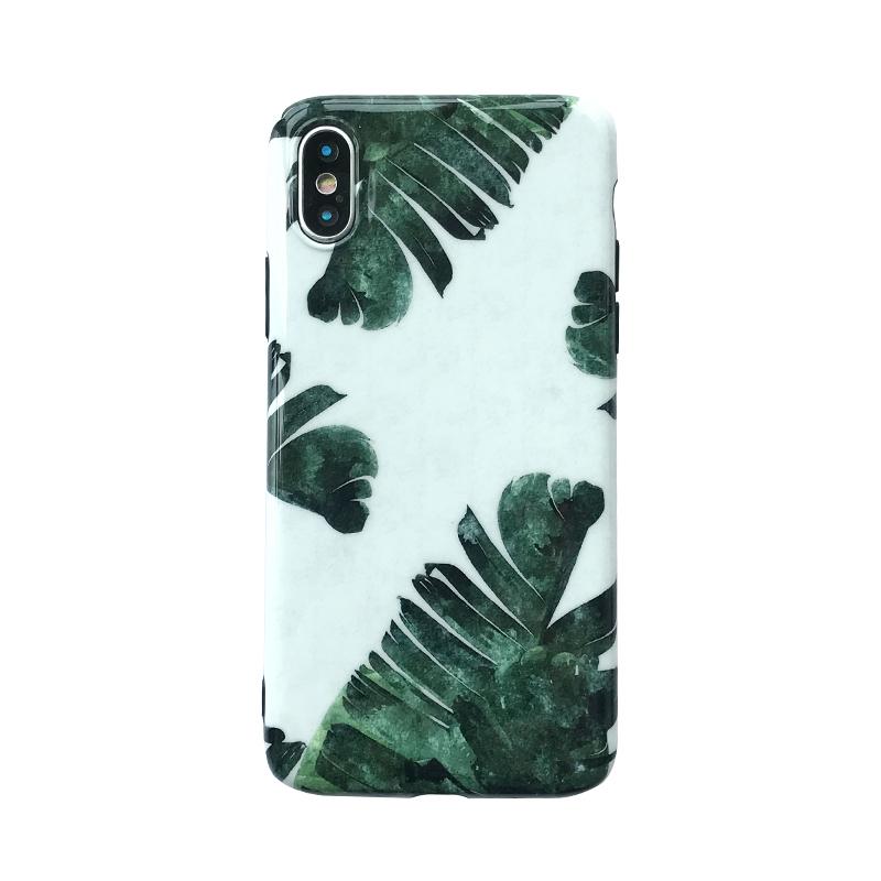 Fresh Green Leaves iPhone Case