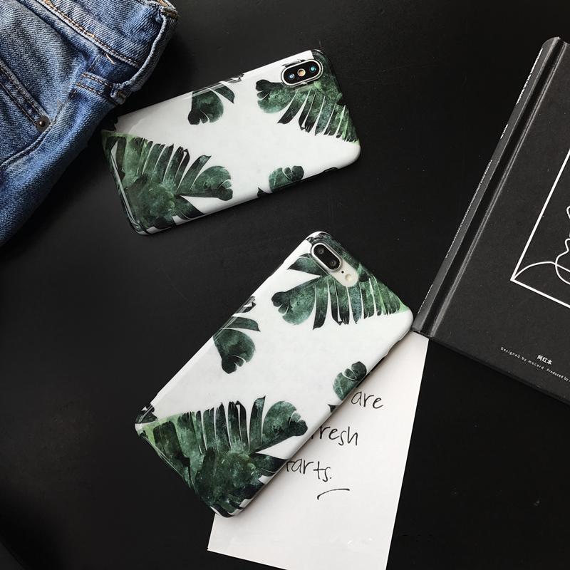 Fresh Green Leaves iPhone Case