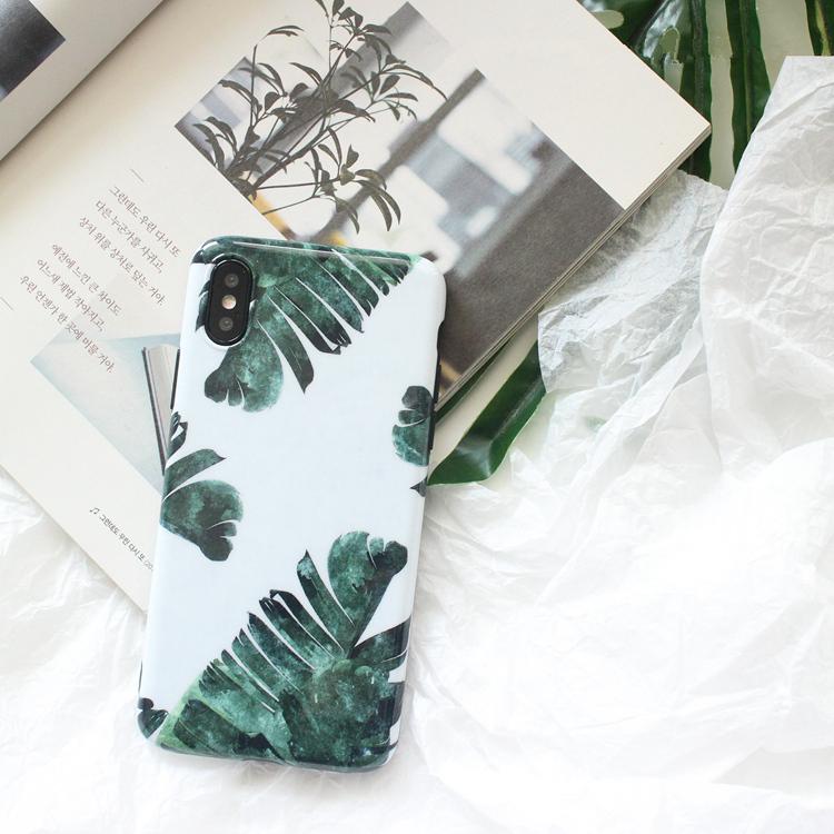 Fresh Green Leaves iPhone Case