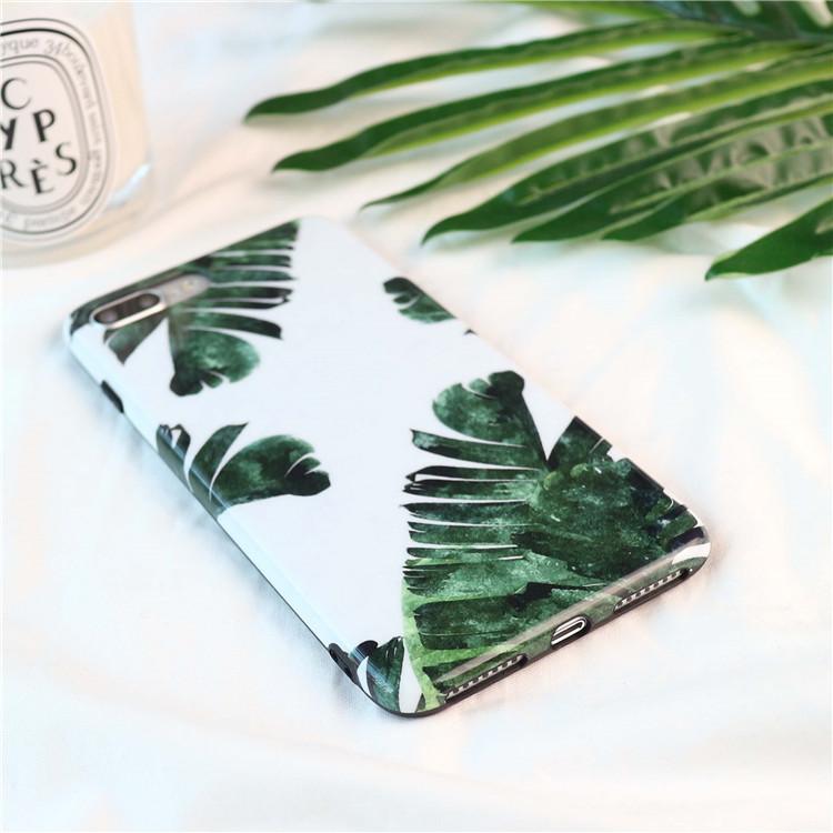 Fresh Green Leaves iPhone Case